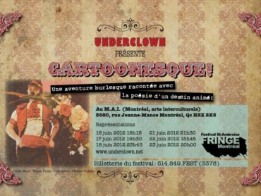 affiche spectacle "Cartoonesque"