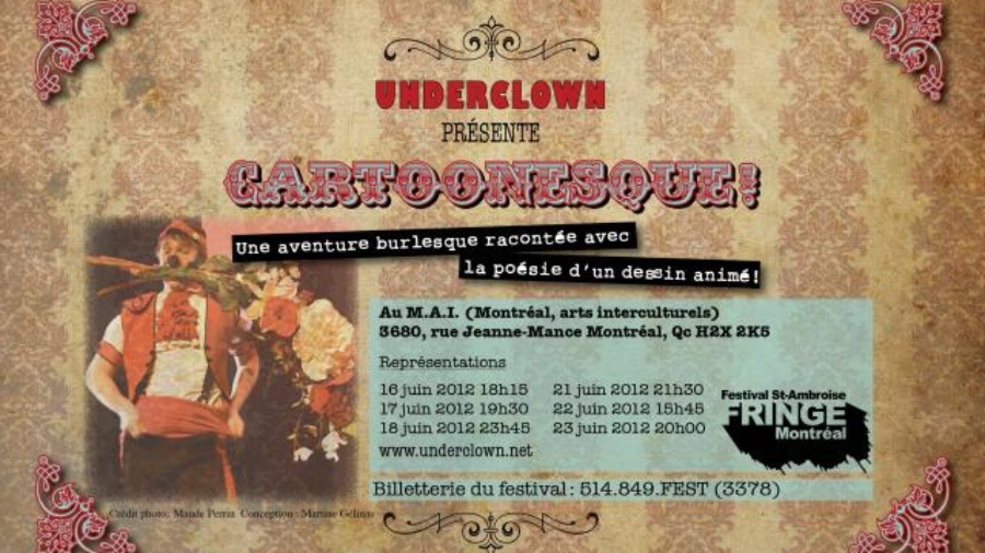 affiche spectacle "Cartoonesque"