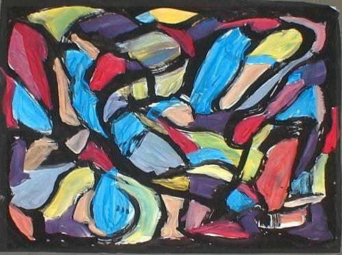 Atelier de peinture gestuelle avec M. Gill Plasse