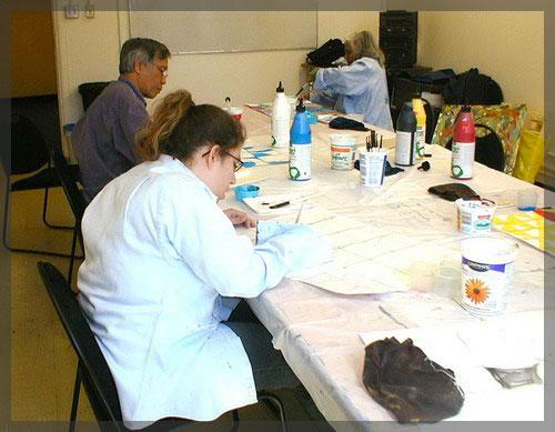 Atelier de peinture gestuelle avec M. Gill Plasse