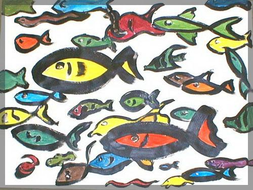 Atelier de peinture gestuelle avec M. Gill Plasse