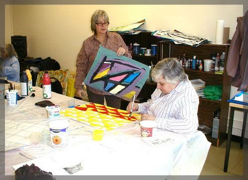 Atelier de peinture gestuelle avec M. Gill Plasse